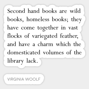 Virgina Woolf Quote Pillow Sticker